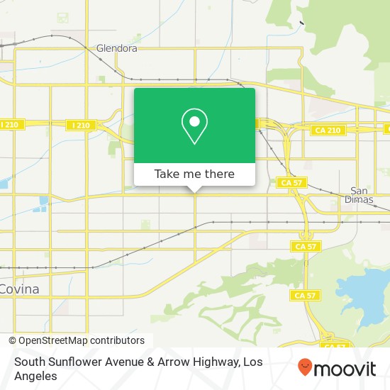 South Sunflower Avenue & Arrow Highway map