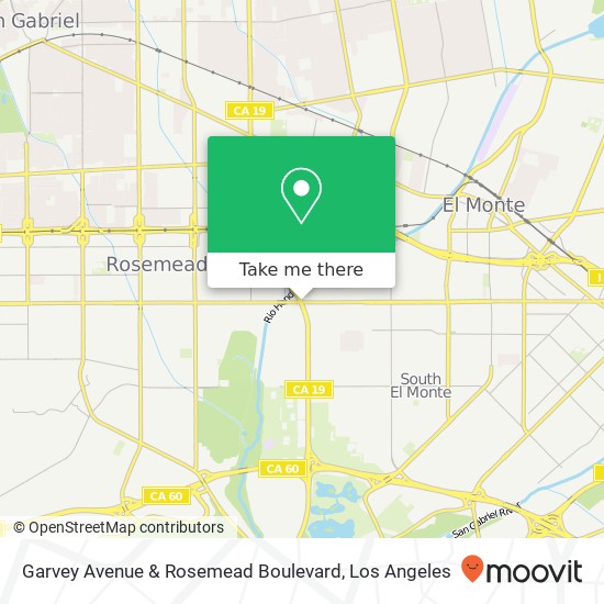 Mapa de Garvey Avenue & Rosemead Boulevard