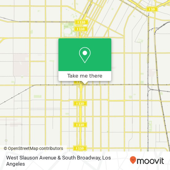 Mapa de West Slauson Avenue & South Broadway