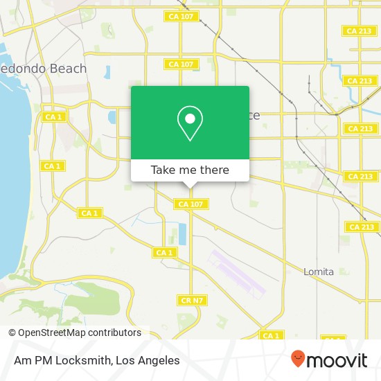 Am PM Locksmith map