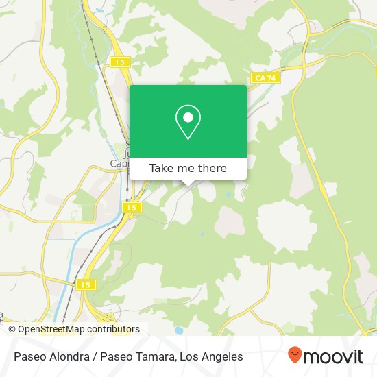 Mapa de Paseo Alondra / Paseo Tamara