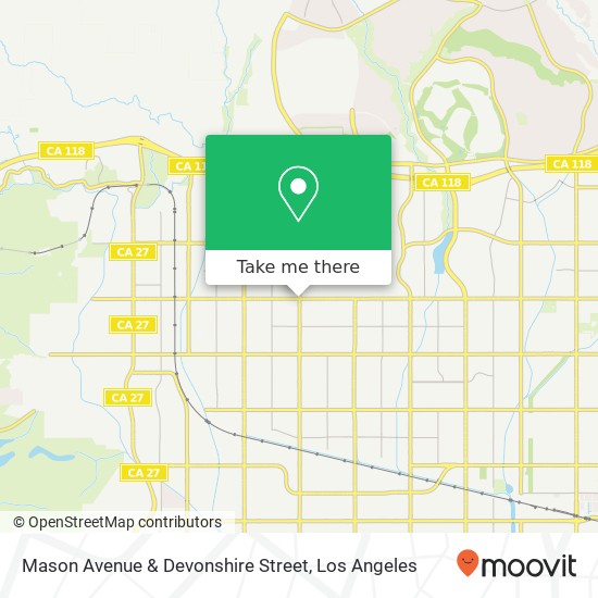 Mason Avenue & Devonshire Street map