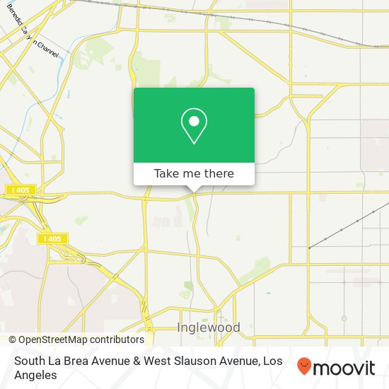 Mapa de South La Brea Avenue & West Slauson Avenue