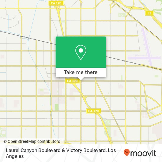 Laurel Canyon Boulevard & Victory Boulevard map