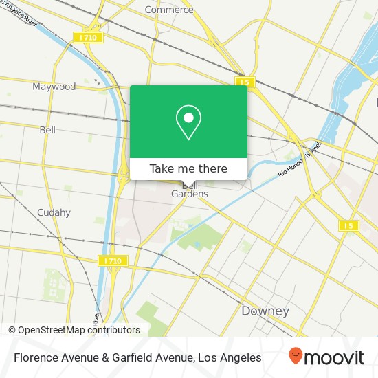Florence Avenue & Garfield Avenue map