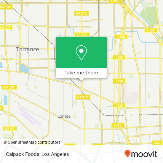 Calpack Foods map