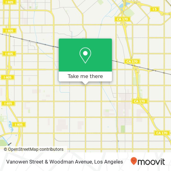 Vanowen Street & Woodman Avenue map