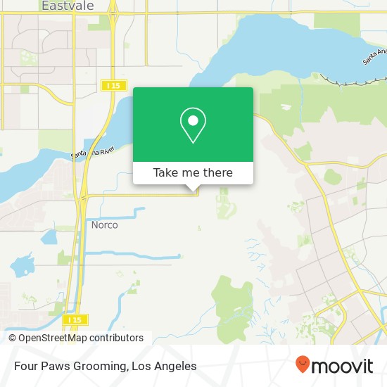 Four Paws Grooming map