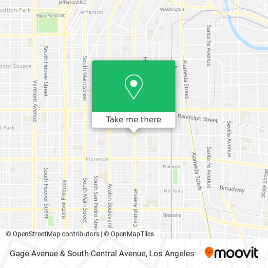 Gage Avenue & South Central Avenue map