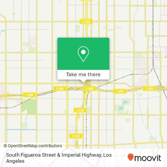 Mapa de South Figueroa Street & Imperial Highway