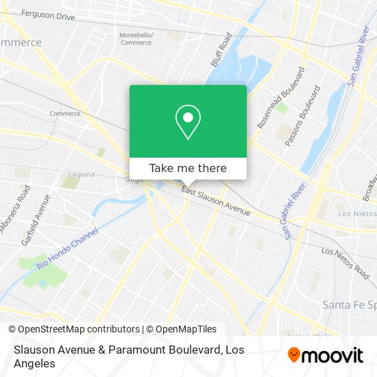 Slauson Avenue & Paramount Boulevard map
