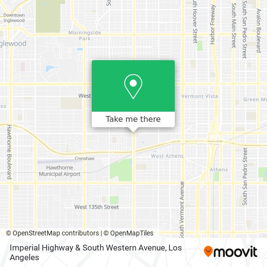 Imperial Highway & South Western Avenue map