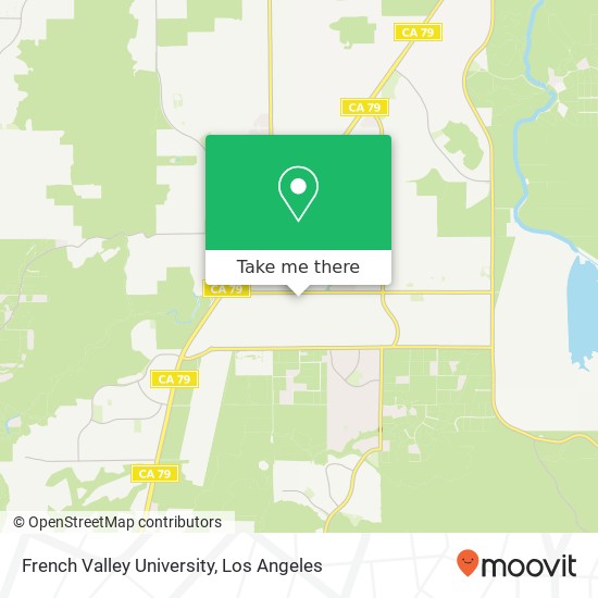 Mapa de French Valley University