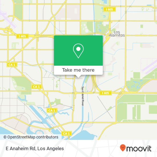 Mapa de E Anaheim Rd