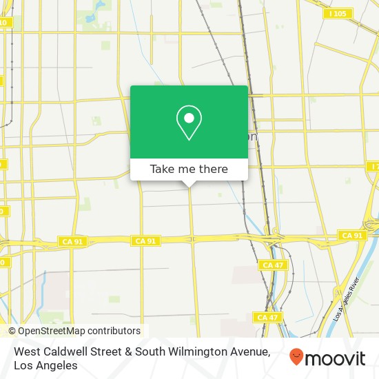 West Caldwell Street & South Wilmington Avenue map