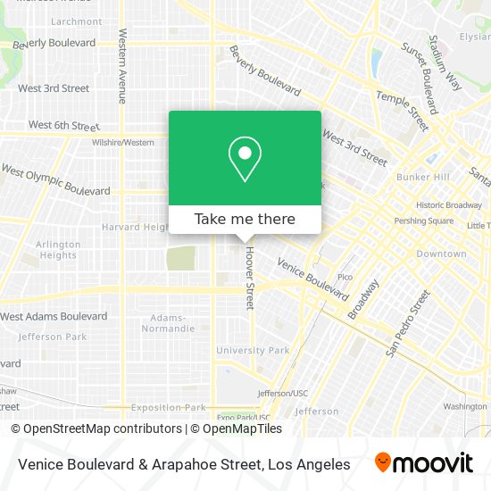 Venice Boulevard & Arapahoe Street map