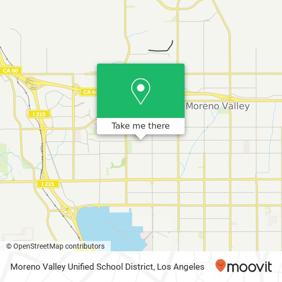 Moreno Valley Unified School District map