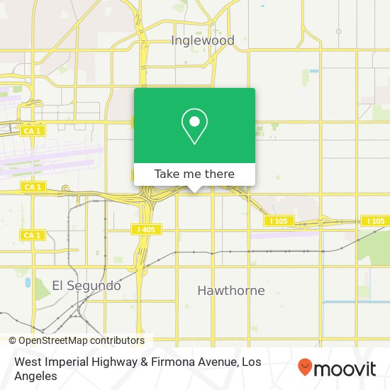 West Imperial Highway & Firmona Avenue map