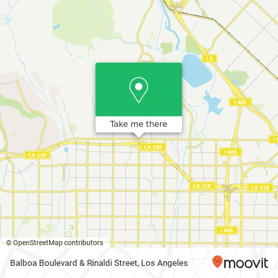 Balboa Boulevard & Rinaldi Street map