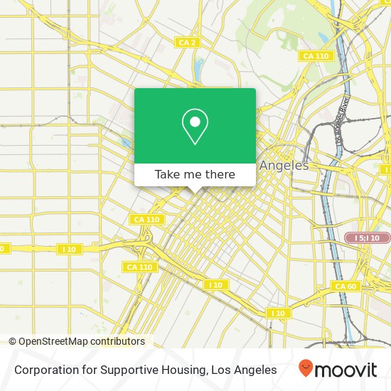 Mapa de Corporation for Supportive Housing