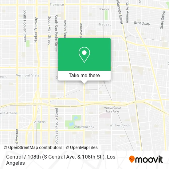 Central / 108th (S Central Ave. & 108th St.) map