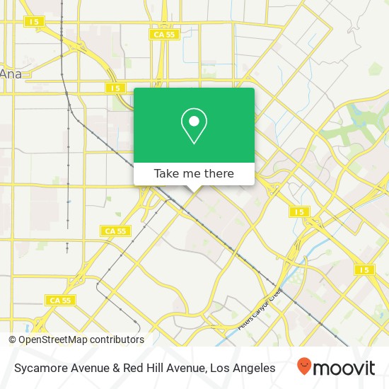 Mapa de Sycamore Avenue & Red Hill Avenue