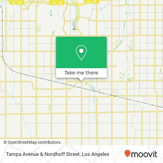 Mapa de Tampa Avenue & Nordhoff Street