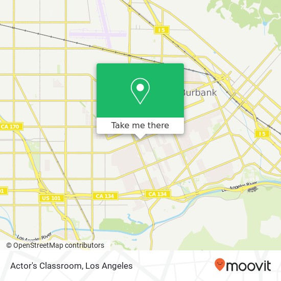 Actor's Classroom map