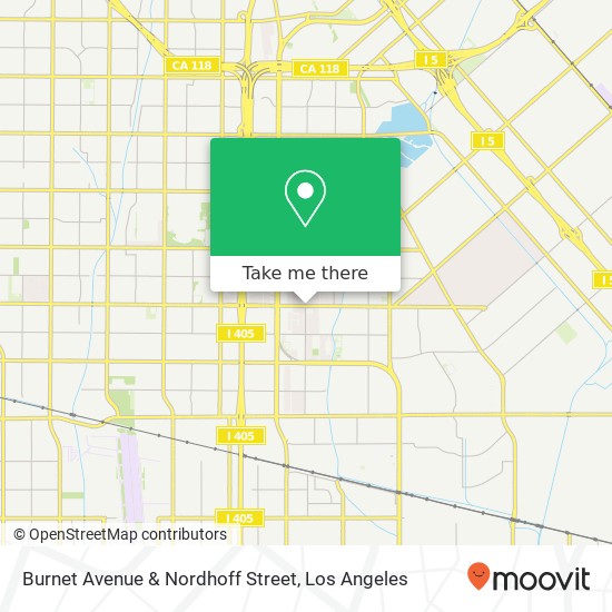 Burnet Avenue & Nordhoff Street map