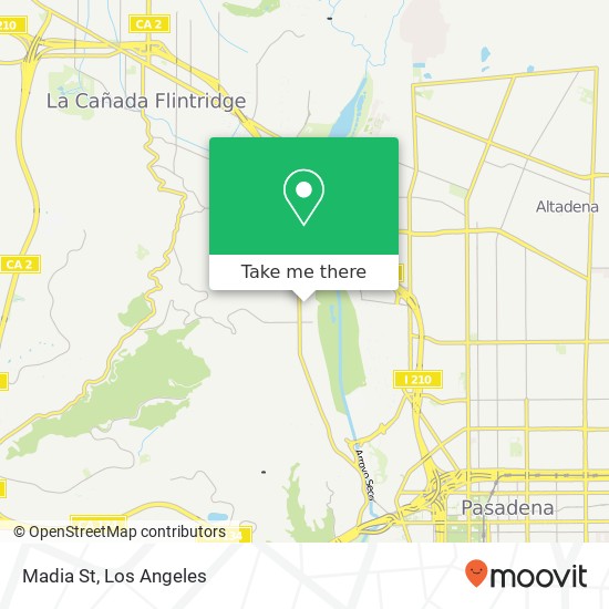 Madia St map
