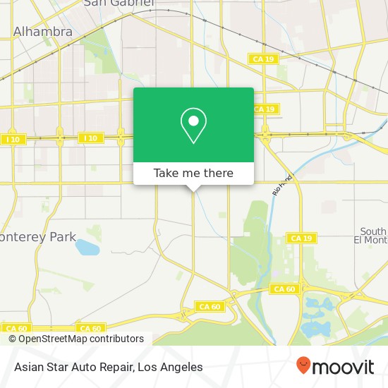 Asian Star Auto Repair map