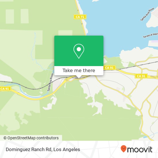 Dominguez Ranch Rd map