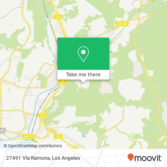 Mapa de 27491 Via Ramona