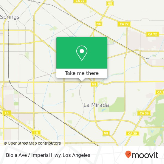 Biola Ave / Imperial Hwy map