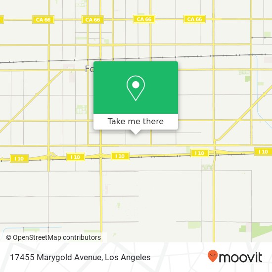 17455 Marygold Avenue map
