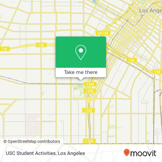 USC Student Activities map