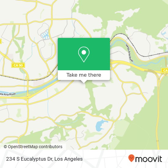 234 S Eucalyptus Dr map