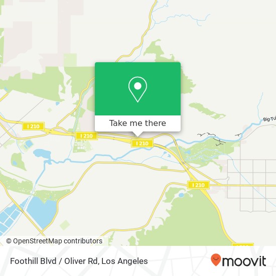 Foothill Blvd / Oliver Rd map