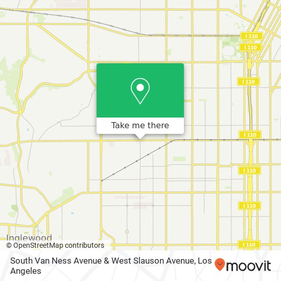 South Van Ness Avenue & West Slauson Avenue map