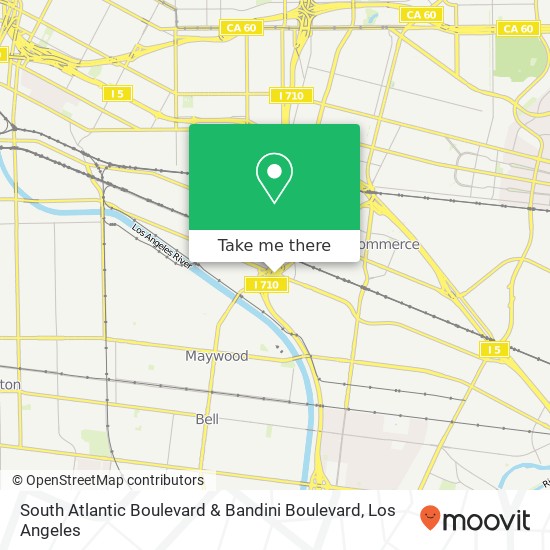 South Atlantic Boulevard & Bandini Boulevard map