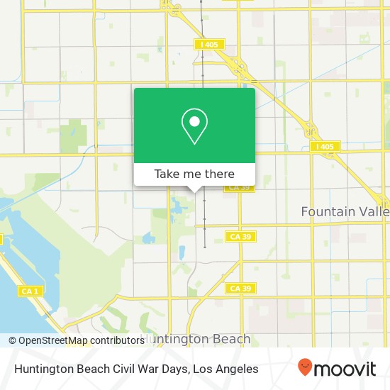 Huntington Beach Civil War Days map