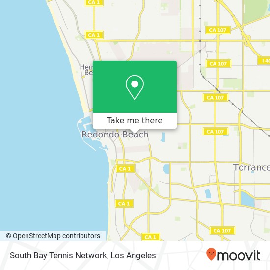 Mapa de South Bay Tennis Network