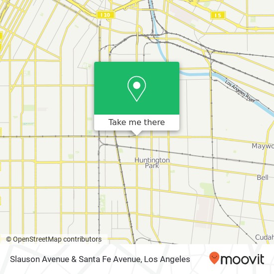 Slauson Avenue & Santa Fe Avenue map