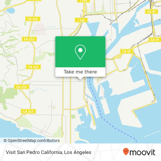 Visit San Pedro California map