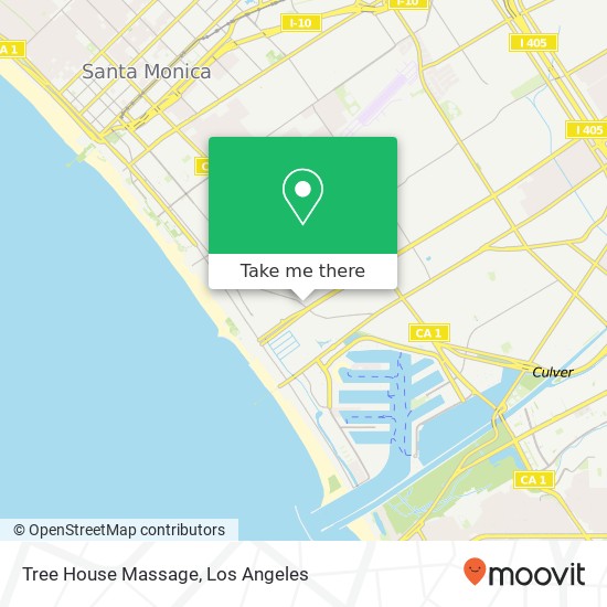 Tree House Massage map