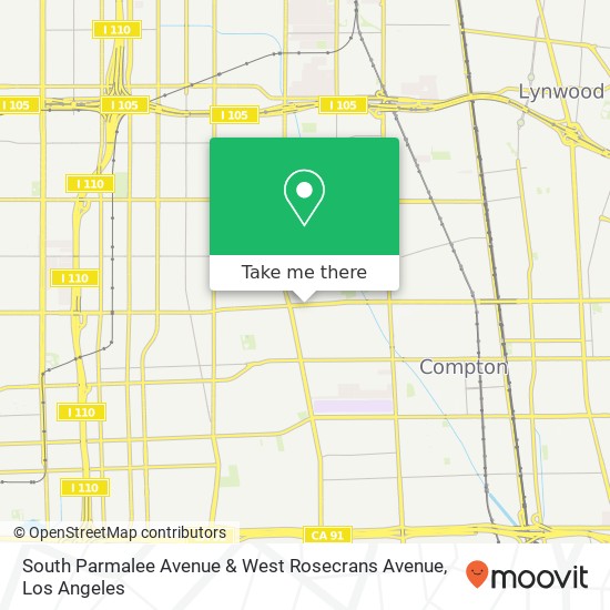 Mapa de South Parmalee Avenue & West Rosecrans Avenue