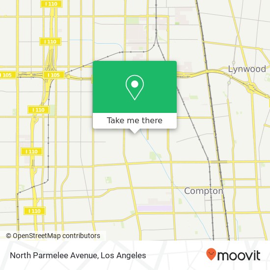 North Parmelee Avenue map