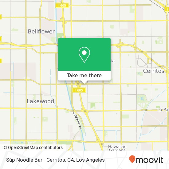 Súp Noodle Bar - Cerritos, CA map