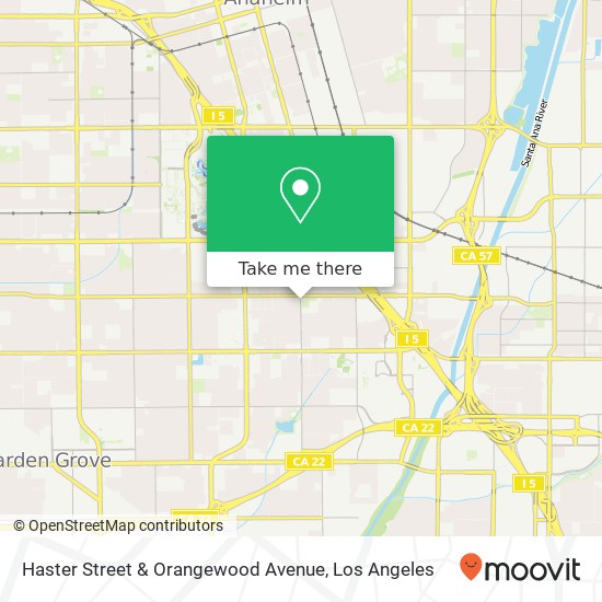 Haster Street & Orangewood Avenue map