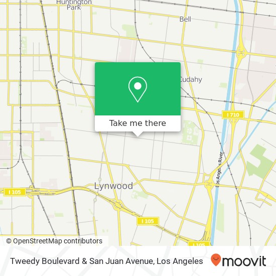 Tweedy Boulevard & San Juan Avenue map